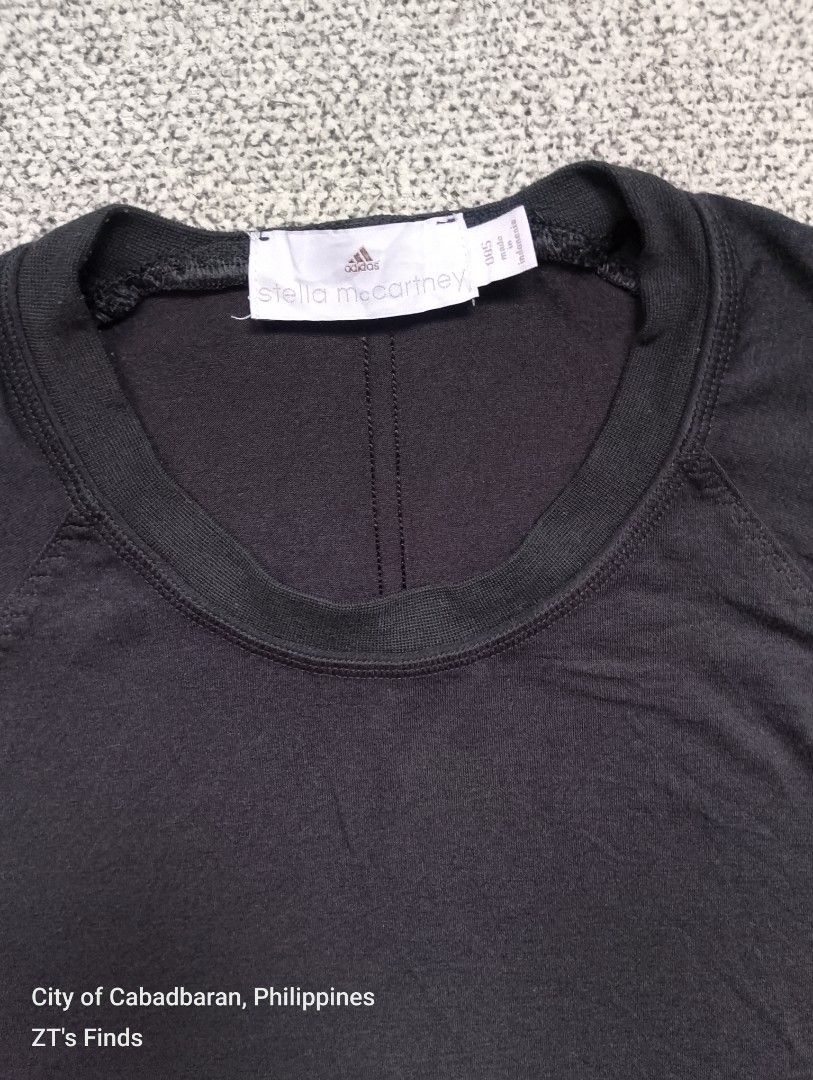 Adidas Stella Mc Carthney Active wear Tee (Category: Others Tops) located in Cabadbaran. Submitted by ztsfinds (Listing ID 1416692088, Image 3). Description: This is curated ukay clothes, already washed. Color may vary due to lighting. Have flaws,you can see it sa last pic.Color condition 10/10. Size: 085 (in Asian size,small) Dimensions on tag: Chest: 086 cm Height: 163 cm Length:62 cm (actual measurement) Width: 51 cm (actual measurement).