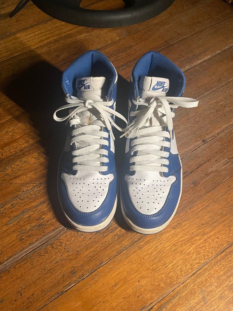 Air Jordan 1 Storm Blue 2016 (Category: Sneakers) located in Manila. Submitted by marcuspas34404 (Listing ID 1416799956, Image 3). Description: Pair only STEAL Jordan 1 High OG ‘Storm Blue’ 2016 ₱1,800 only Minimal drags Needs reglue but wearable Purchased from copgarden .