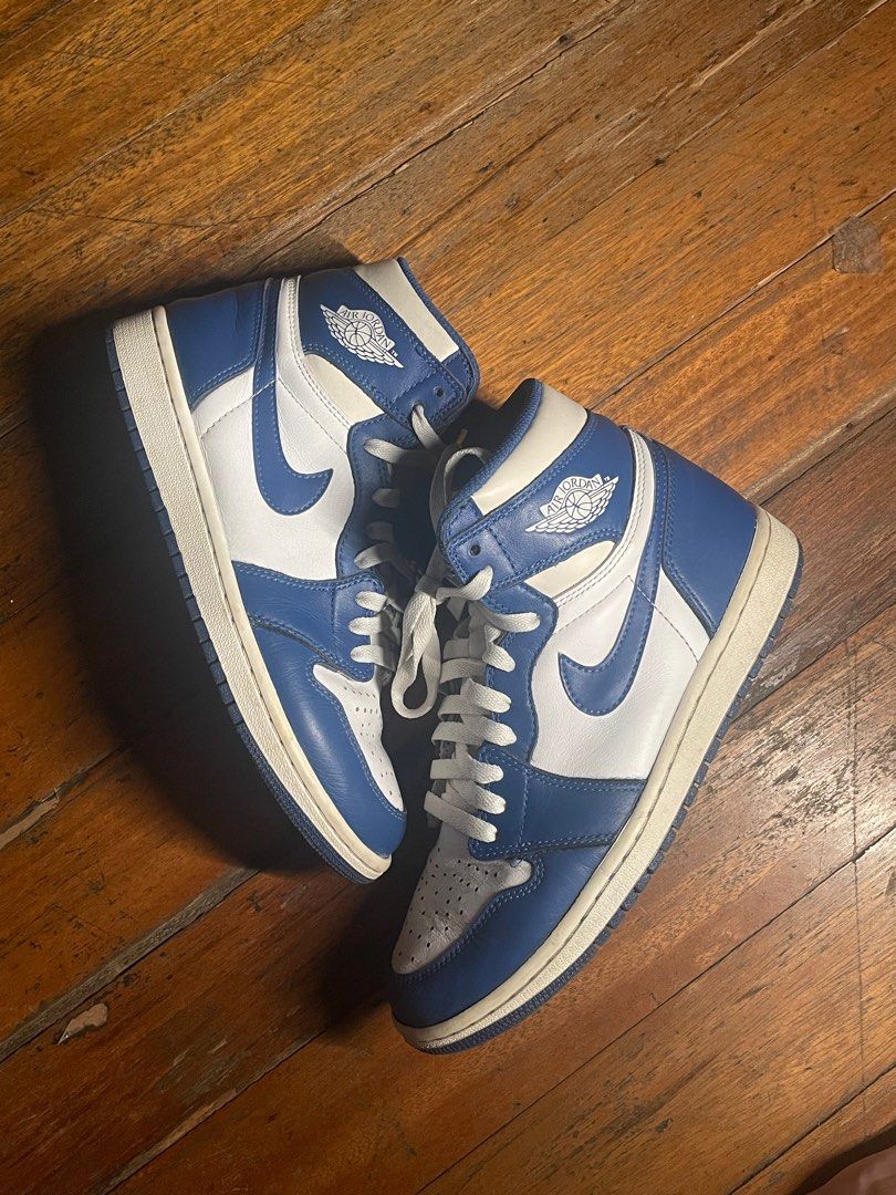Air Jordan 1 Storm Blue 2016 (Category: Sneakers) located in Manila. Submitted by marcuspas34404 (Listing ID 1416799956, Image 1). Description: Pair only STEAL Jordan 1 High OG ‘Storm Blue’ 2016 ₱1,800 only Minimal drags Needs reglue but wearable Purchased from copgarden .