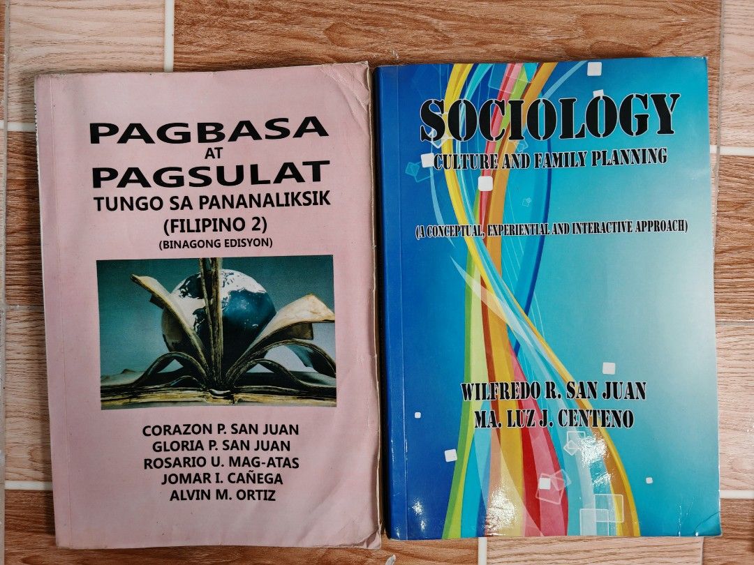 ASSORTED COLLEGE TEXTBOOKS (Category: Textbooks) located in San Pedro. Submitted by bangs_oreo (Listing ID 1416713720, Image 2). Description: ⚠️ THESE ARE PRELOVED TEXTBOOKS, SO PLS MANAGE YOUR EXPECTATIONS⚠️ 𖹭 Introduction to Philosophy - 150 𖹭 Statistics and Probability Theory - 99 𖹭 Sociology - 200 𖹭 Pagbasa at Pagsulat Tungo sa Pananaliksik - 100 𖹭 Retorika at Masining na Pagpapahayag - 130 𖹭 El Filibusterismo Obra Maestra - 150 ᝰ.ᐟ PM 