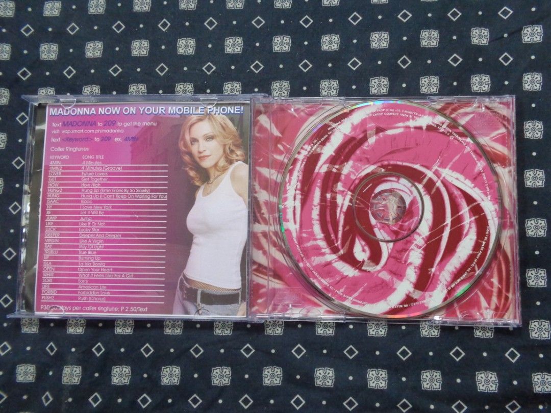 [CD] Madonna - Hard Candy Pink CD Album (Category: CDs & DVDs) located in Quezon City. Submitted by discbreakers (Listing ID 1416688723, Image 3). Description: CD is in mint condition, no scratches. Limited pink CD edition DM me for more inquires:).