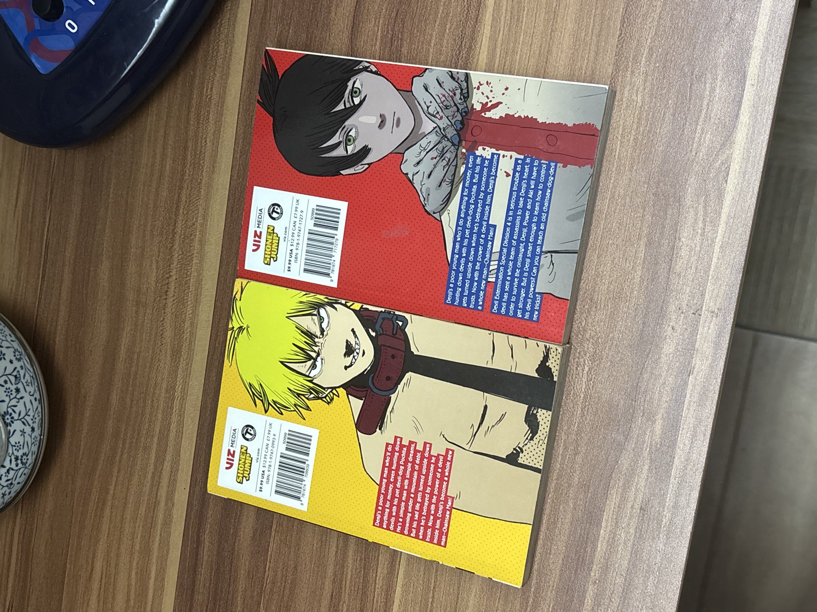 Chainsaw Man Manga Volume 1 & 4 (Category: Comics & Manga) located in Lingayen. Submitted by nichoerobin (Listing ID 1416786764, Image 2). Description: - No big damage, only slight scratches and yellow marks on top edge (can send pics).