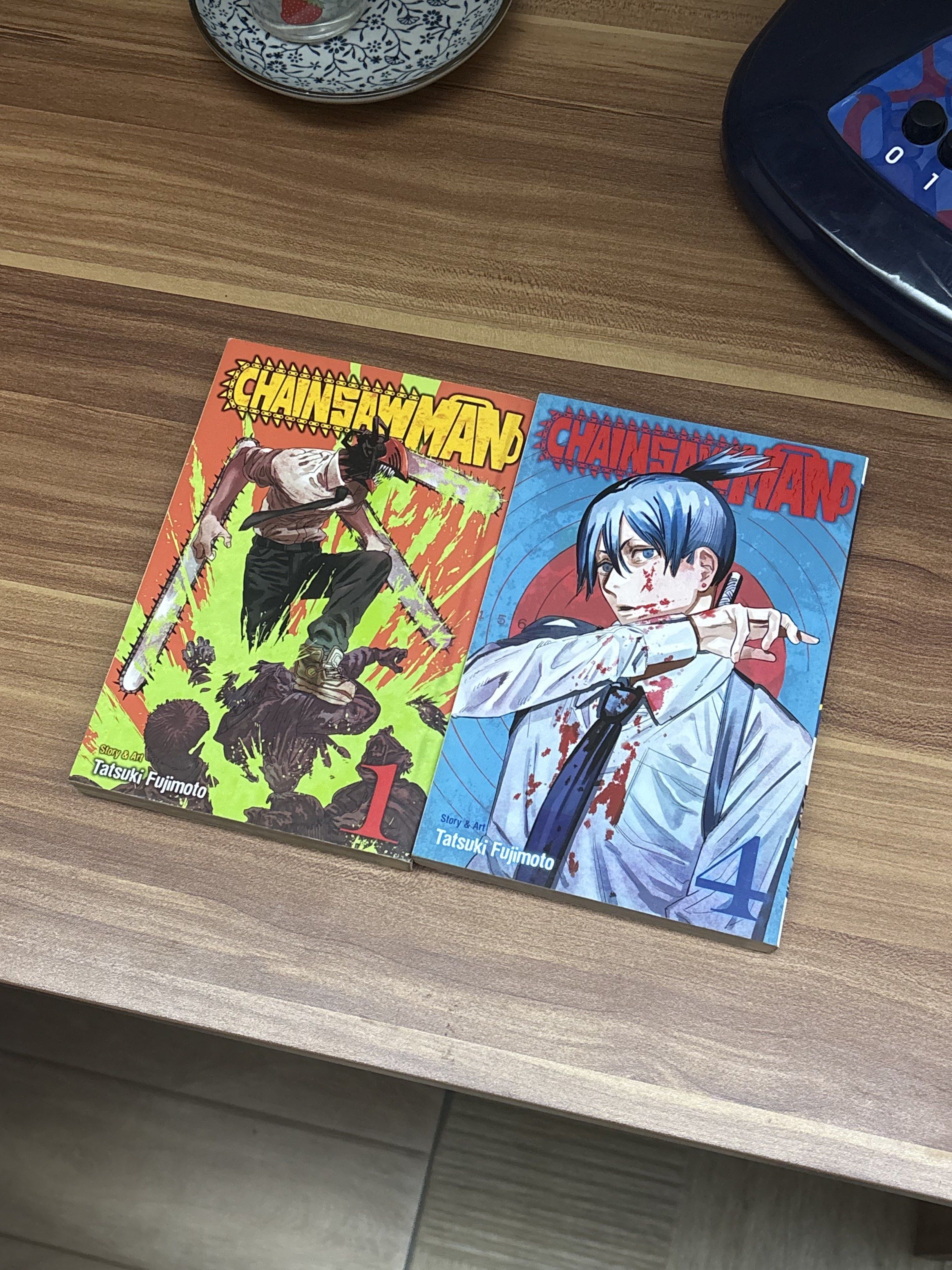 Chainsaw Man Manga Volume 1 & 4 (Category: Comics & Manga) located in Lingayen. Submitted by nichoerobin (Listing ID 1416786764, Image 1). Description: - No big damage, only slight scratches and yellow marks on top edge (can send pics).