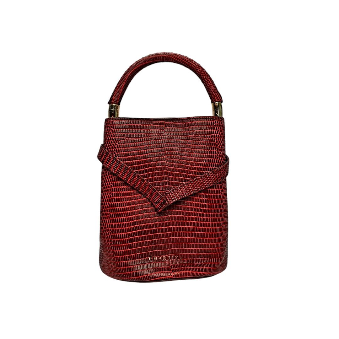 Charriol Red Handbag (Category: Luxury Bags & Wallets) located in Manila. Submitted by cheng23 (Listing ID 1416732247, Image 1). Description: Charriol Bordeaux Leather bags Red color Zenitude model Brandnew/unused Comes with dust bag,tag,paper bag and card dimensions: 21x20x12.