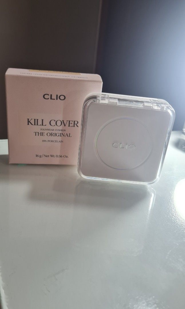 Clio Kill Cover Cushion (19N) (Category: Makeup) located in Las Pinas. Submitted by ktcuartina (Listing ID 1416668578, Image 1). Description: Swatched only. Wrong shade. Will provide a new puff..