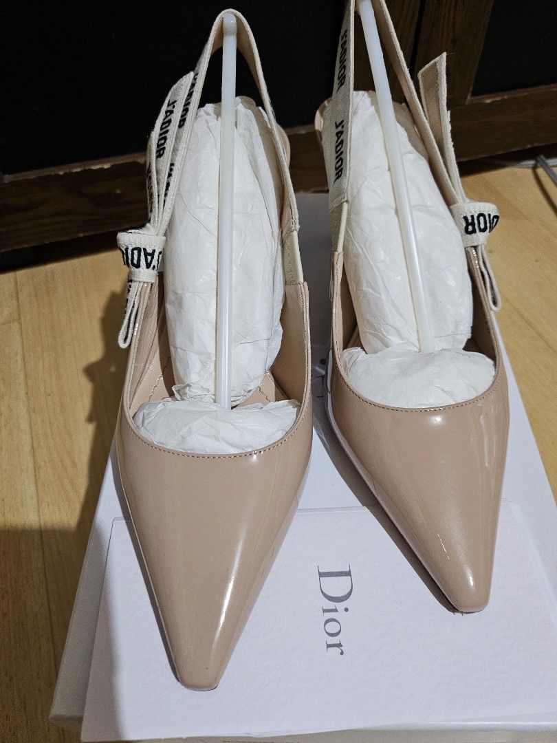 Dior J'Adior Slingback Pumps - Size 37 (Category: Sneakers & Footwear) located in Las Pinas. Submitted by swiftdragon_0c099a (Listing ID 1416783929, Image 1). Description: - Dior J'Adior slingback pumps - Neutral beige color - Pointed toe design - Slingback strap with 'J'ADIOR' logo - Heel marked with Dior logo - Size: 37 - Includes original box - Made in Italy pristine conditions very seldom used usedwith dustbag box reciept Dubai bought interes