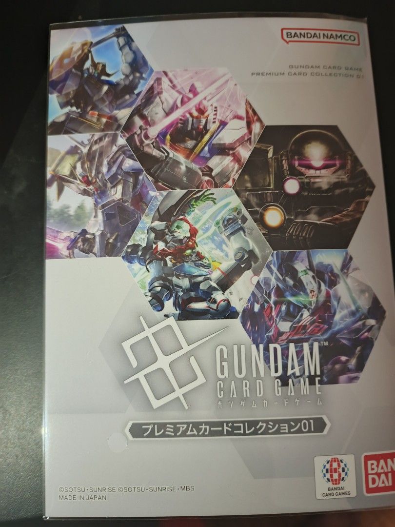 Gundam Premium Collection 01 ( Japs ) (Category: Raw Singles) located in Obando. Submitted by heidz20 (Listing ID 1416715063, Image 2). Description: Gundam TCG Premium Collection 01 Japanese New Chat or text if interested: 09451971424 Meetups: SM Grand Central Valenzuela Area.
