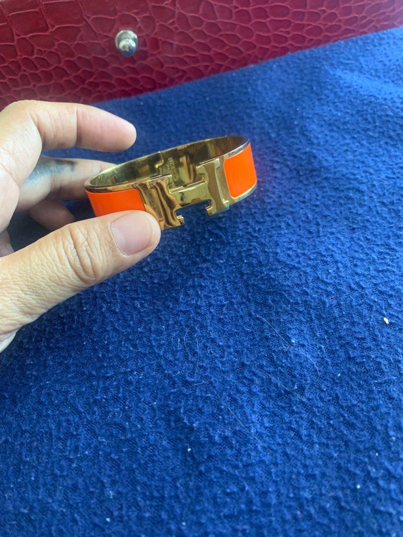 Hermes Orange and Gold Bracelet (Category: Bracelets) located in Cebu City. Submitted by lucypim (Listing ID 1416681429, Image 3). Description: .