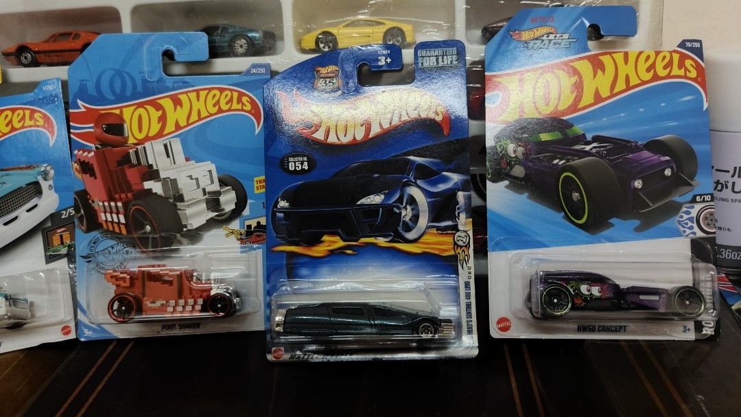 Hot Wheels Random - Assorted Models (Category: Vehicle & Diecast Models) located in Puchong. Submitted by batstore (Listing ID 1416675600, Image 3). Description: Original Hot Wheels in carded/boxed condition. Price per unit. What you see is exactly what you get. No additional images will be provided without prior deposit or payment due to ongoing scams using copied seller photos and fake stores under our name.