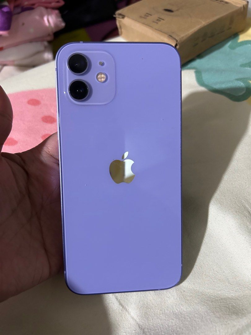 Iphone 12 64gb Factory unlock (Category: iPhone 12 Series) located in San Juan City. Submitted by happyday_01 (Listing ID 1416798512, Image 2). Description: Iphone 12 64gb Factory unlock Battery health 89% Truetone working All parts original Smooth 💯 Good condition No repair history 10,500.
