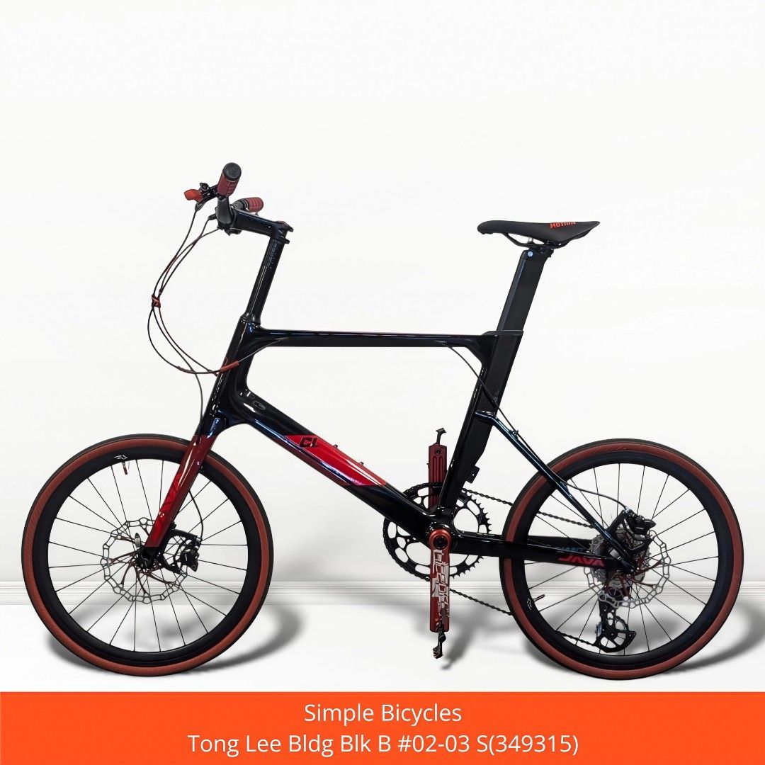 Java carbon mini velo, Shimano 11sp ultegra , 451 wheelset, Sports ...