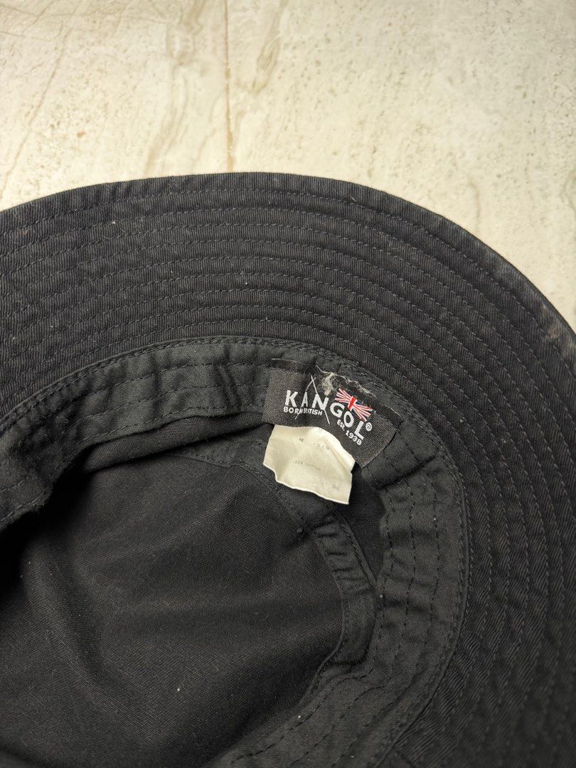 Kangol buckethat (Category: Caps & Hats) located in Dagupan City. Submitted by deals_nsteals00 (Listing ID 1416818145, Image 2). Description: Kangol bucket hat OSFA Color rate:9/10 Condition:9/10 Issue:sign of usage ₱1,000 shipped.