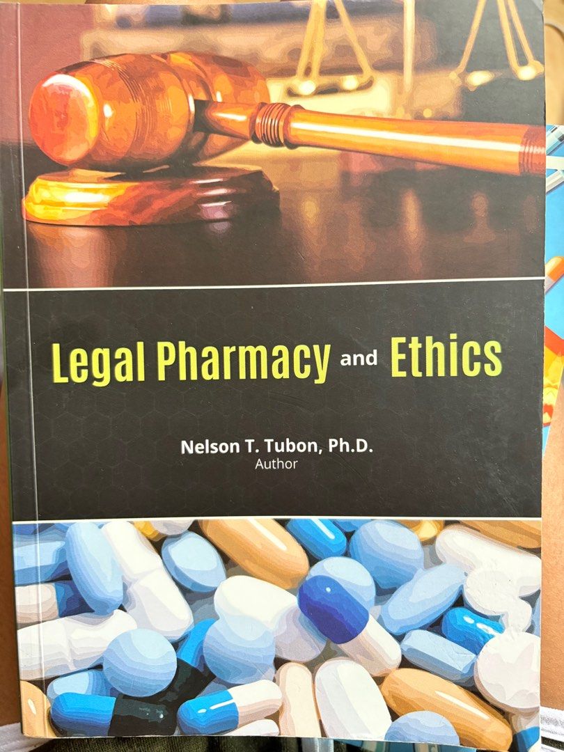 Legal Pharmacy and Ethics Textbook (Category: Textbooks) located in Las Pinas. Submitted by jpahoyo05 (Listing ID 1416661489, Image 1). Description: Legal Pharmacy and Ethics book for sale, with questionnaire and answer. Only used once. .