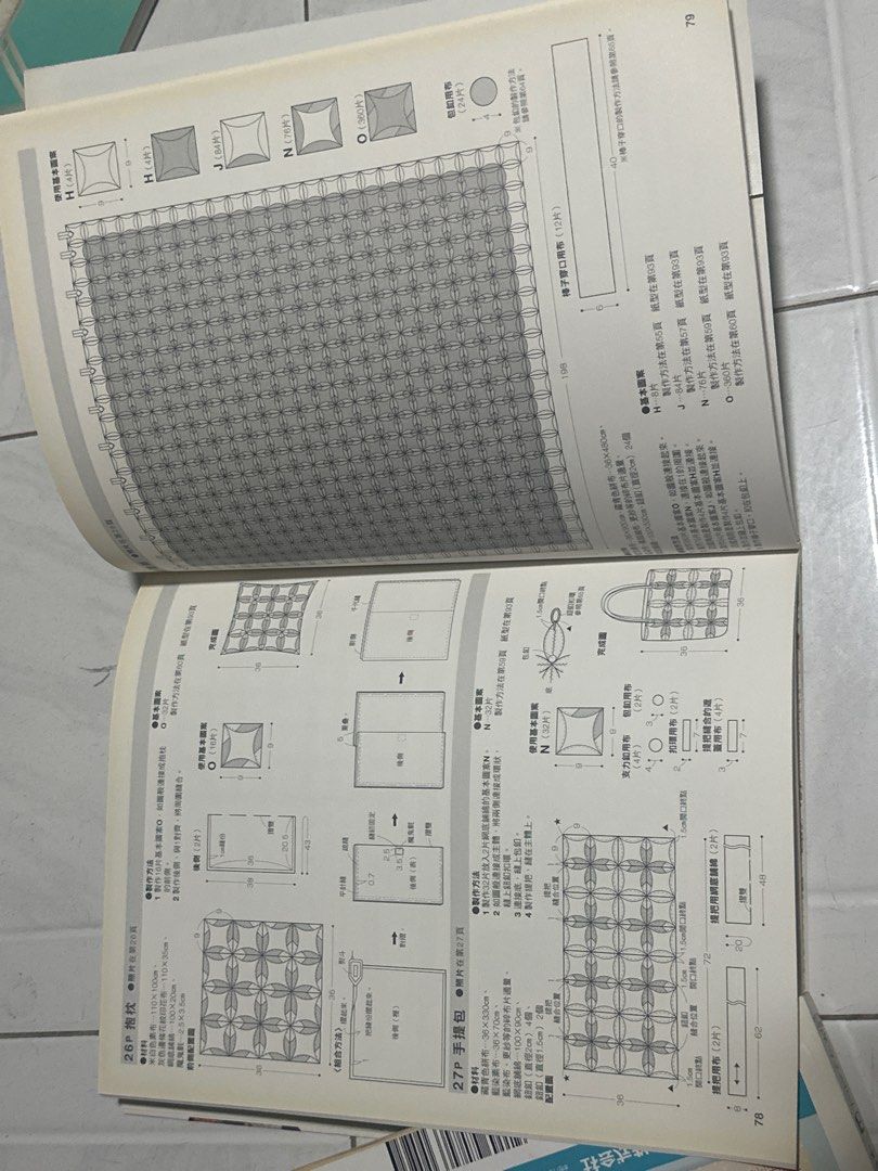 Mandarin Reversible Patchwork (Category: Storybooks) located in Singapore. Submitted by wxning (Listing ID 1416802455, Image 7). Description: - Learn Japanese reversible patchwork techniques. - Includes detailed instructions and diagrams. - Create bags, cushions, and quilts. - Perfect for craft enthusiasts..