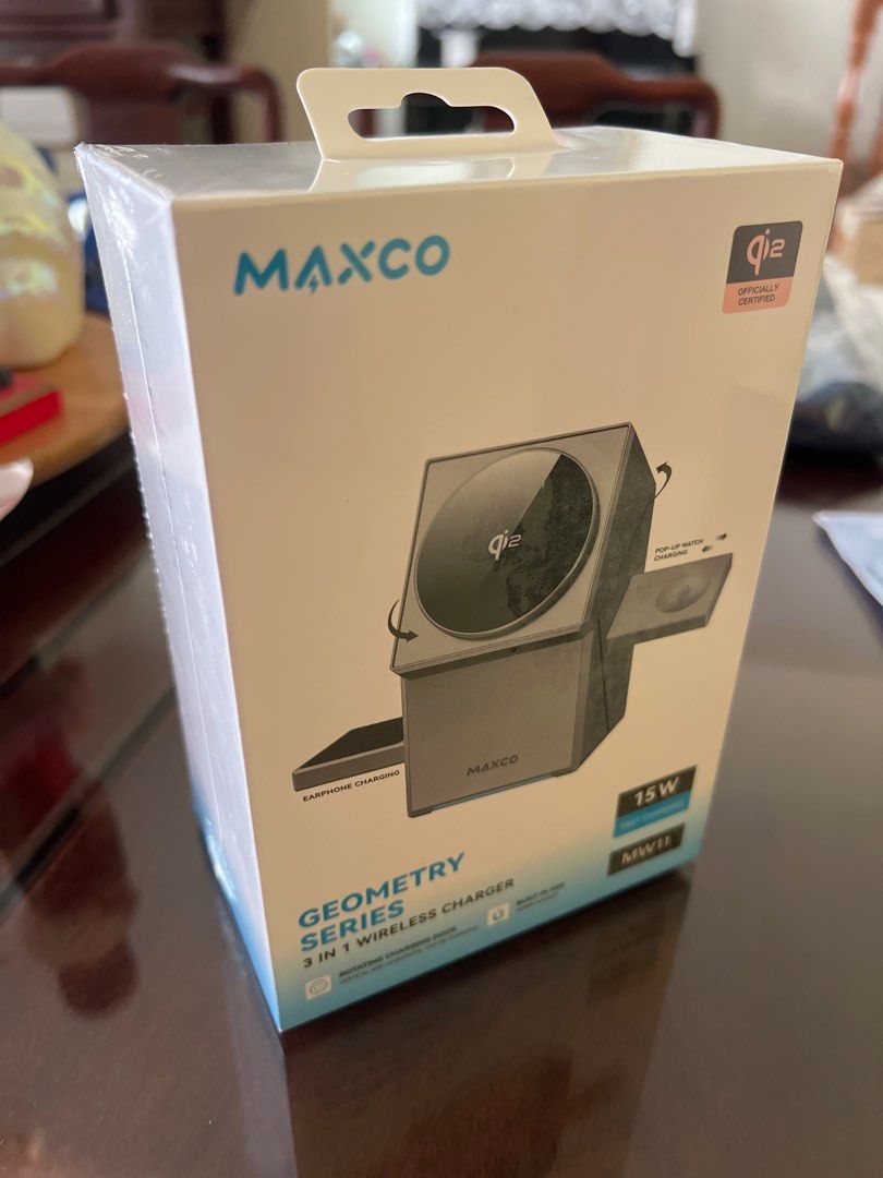MAXCO Geometry Series 3-in-1 Wireless Charger MW11, Mobile Phones ...