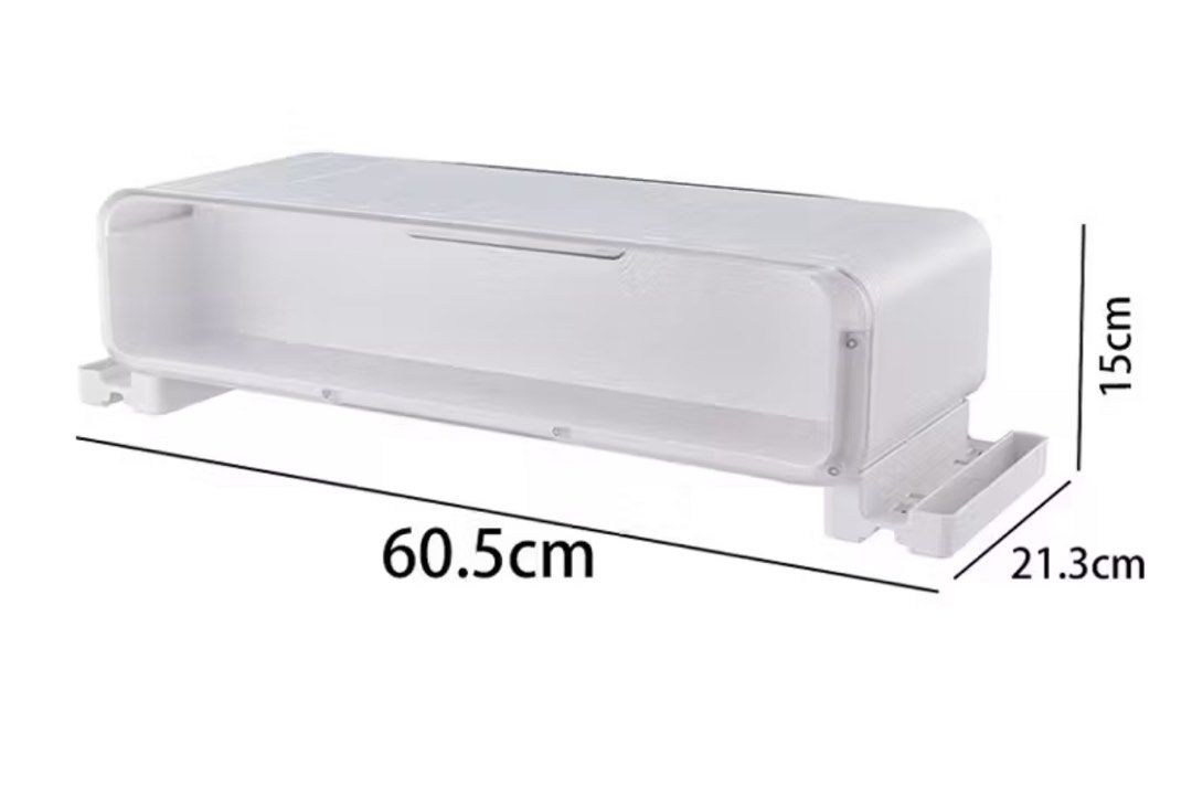 Monitor stand riser (Category: Storage Boxes & Baskets) located in Singapore. Submitted by happyhaul.fox (Listing ID 1416729043, Image 1). Description: Product name: Computer elevated rack Product specifications: As shown in the picture Material: PET+PS material Function: Computer height increase /Storage .