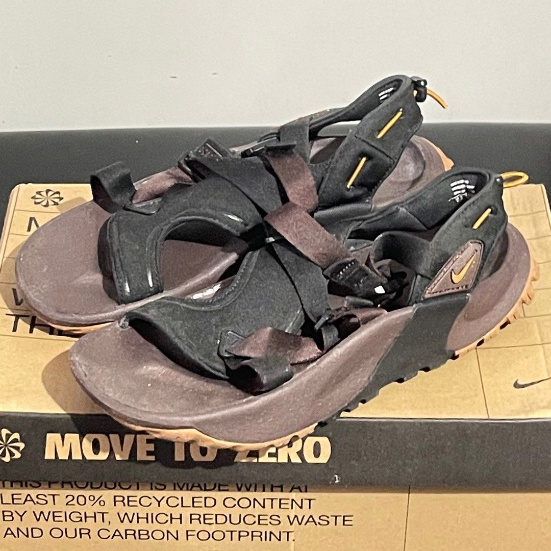 Nike Oneonta NN Sandals (Category: Slippers & Slides) located in Makati City. Submitted by straymark_ (Listing ID 1416748627, Image 1). Description: Nike Oneonta NN Sandals Size 8 US Mens, Earth-Black-Desert colorway. Authentic and original with box. Used twice only, needs cleaning. 8/10 condition. Boxed after use. Negotiable item! Meetup/Location: Makati City (Poblacion/Rockwell area) I prefer personal meetup at my place or nearby (for actual it