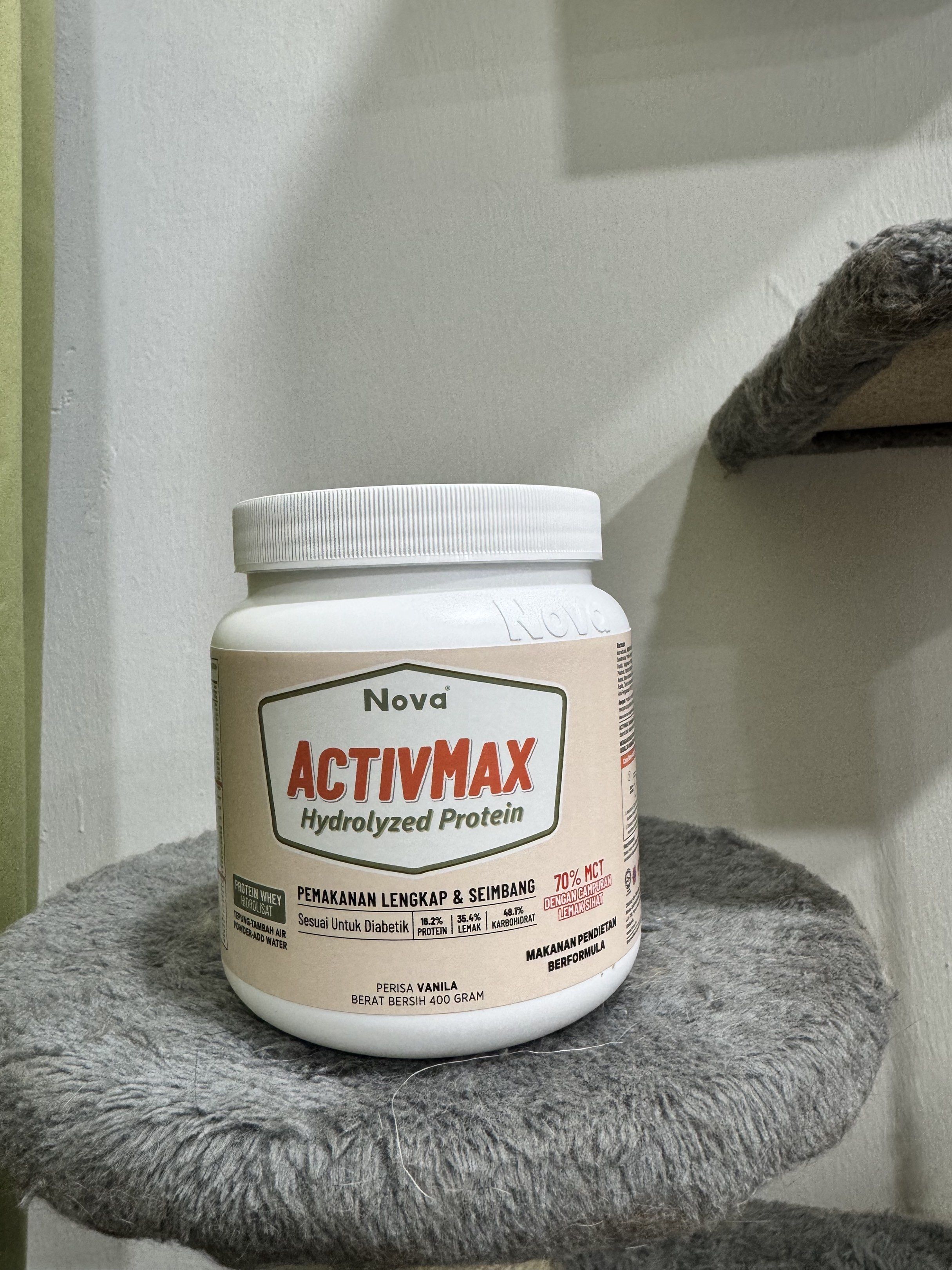 Nova Activmax Hydrolyzed Protein (Vanilla), Health & Nutrition, Health ...