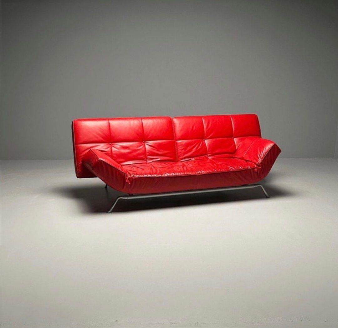 Adjustable Daybed Sofa – Red Leather (Category: Sofas) located in Manila. Submitted by babyjayrudy (Listing ID 1416820746, Image 3). Description: Adjustable Daybed Sofa - Red leather, sleek design, and adjustable from sofa to daybed. - Made in France, in brand-new condition. Meet up only Metro Manila area. .