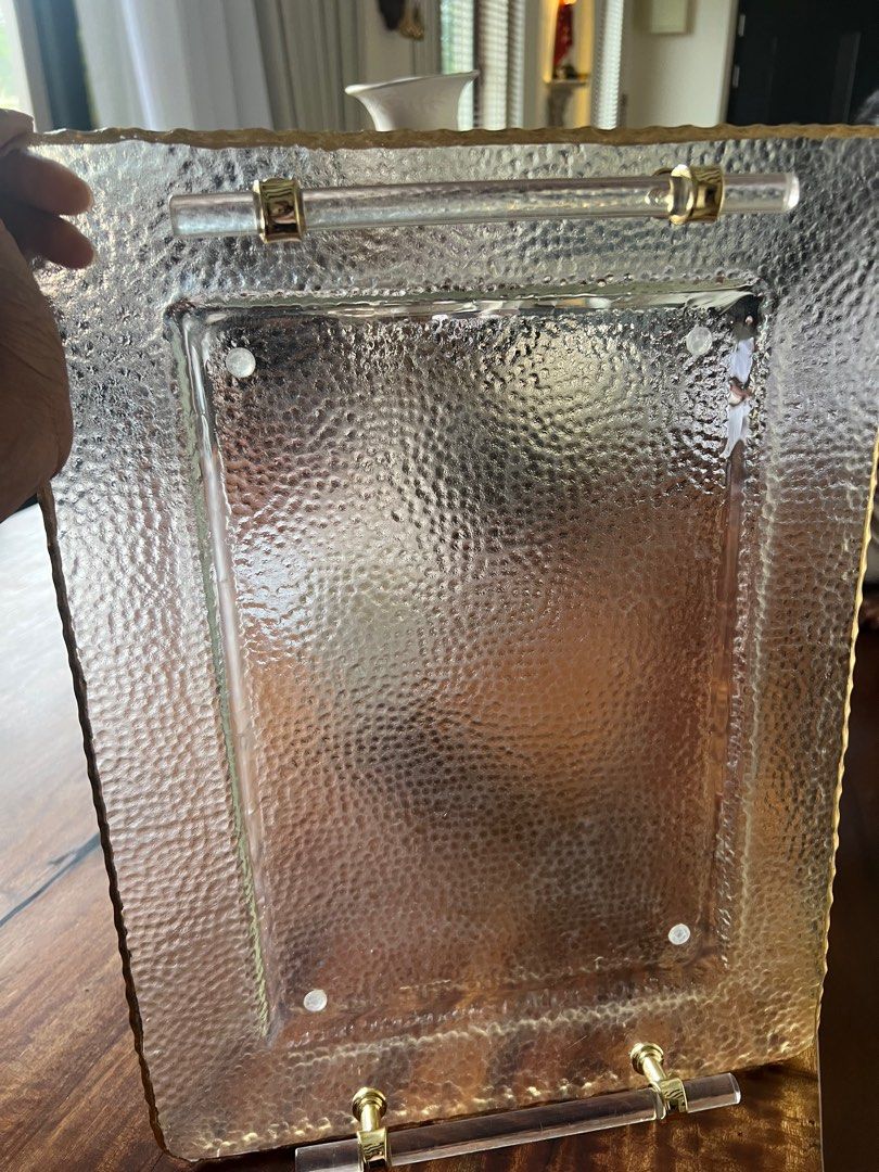 Rectangular Serving Tray with Handles (Category: Other Kitchenware & Tableware) located in Kuala Lumpur. Submitted by gwins (Listing ID 1416738634, Image 2). Description: Service tray with handle Brand new unused.