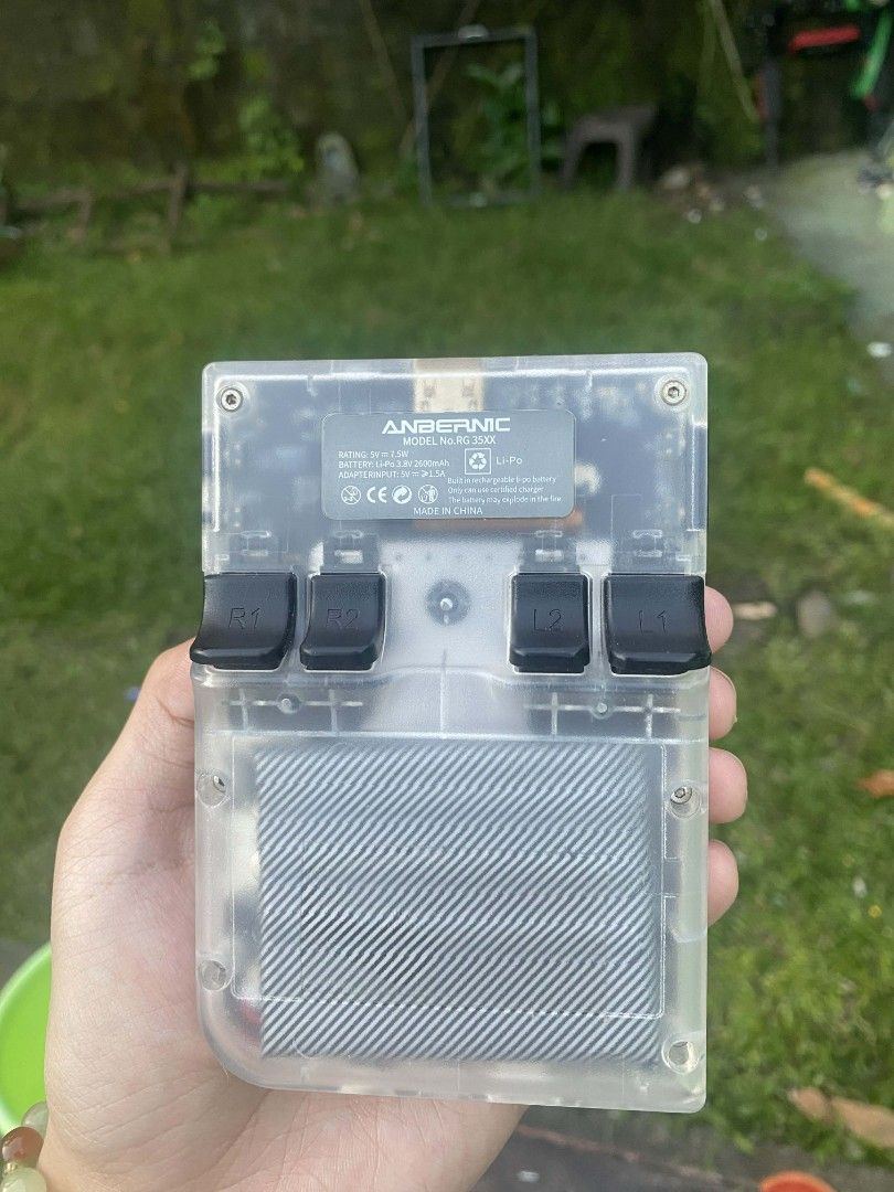 RG35xx handheld console (Category: Others) located in Sorsogon. Submitted by tomandrei6 (Listing ID 1416748706, Image 2). Description: Rg35xx garlic os freeshipped na sa 1200 kung dagdag kayo shipping bigay ko 1000.