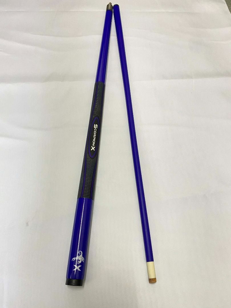 SCORPION X GRAPHITE BLUE (Category: Other Sports Equipment and Supplies) located in Quezon City. Submitted by wrbreyestrading (Listing ID 1416649076, Image 1). Description: SCORPION X GRAPHITE BLUE PHP 3,380 Description: The pool cue is made from high-strength fiberglass and titanium composite, finished with high gloss epoxy paints. Two-piece design for easy transport and storage. Fiberglass construction makes this superior cue warp resistant. 12