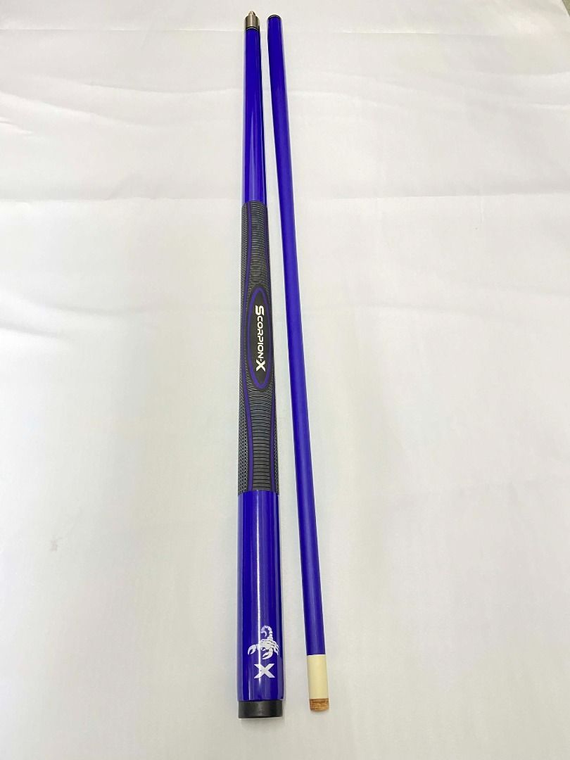 SCORPION X GRAPHITE BLUE (Category: Other Sports Equipment and Supplies) located in Quezon City. Submitted by wrbreyestrading (Listing ID 1416649076, Image 2). Description: SCORPION X GRAPHITE BLUE PHP 3,380 Description: The pool cue is made from high-strength fiberglass and titanium composite, finished with high gloss epoxy paints. Two-piece design for easy transport and storage. Fiberglass construction makes this superior cue warp resistant. 12