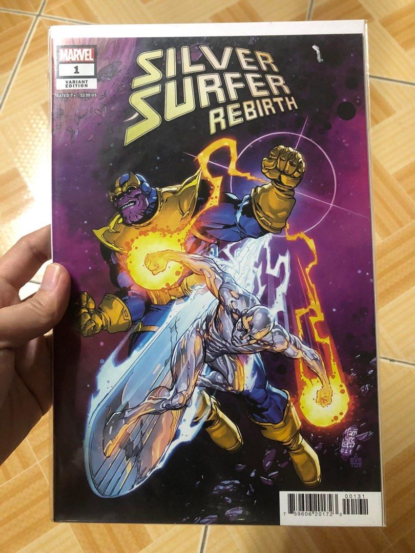 Silver Surfer Rebirth #1 (Category: Comics & Manga) located in Binan City. Submitted by elf.0000 (Listing ID 1416726861, Image 1). Description: P350.00 plus shipping cost In very fine condition Payment via gcash Ship thru jnt or lalamove.