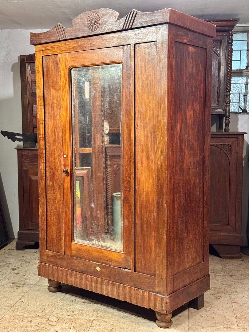 Solid Narra Aparador Cabinet (Category: Shelves, Cabinets & Racks) located in Manila. Submitted by sinaunang_gamit (Listing ID 1416704338, Image 2). Description: Solid Narra Aparador Cabinet Height: 78 inches Length: 45 inches Width: 21 inches ₱16k.