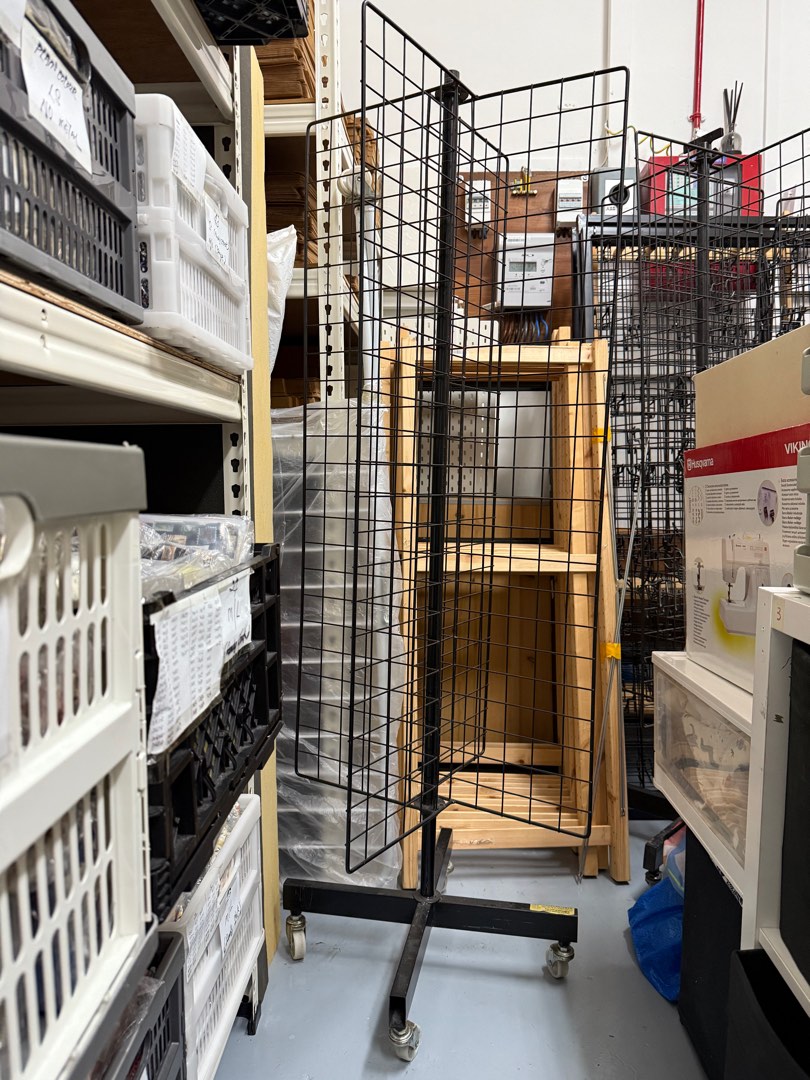 Spining Racks Spinning rack black, Furniture & Home Living, Furniture, Shelves ...