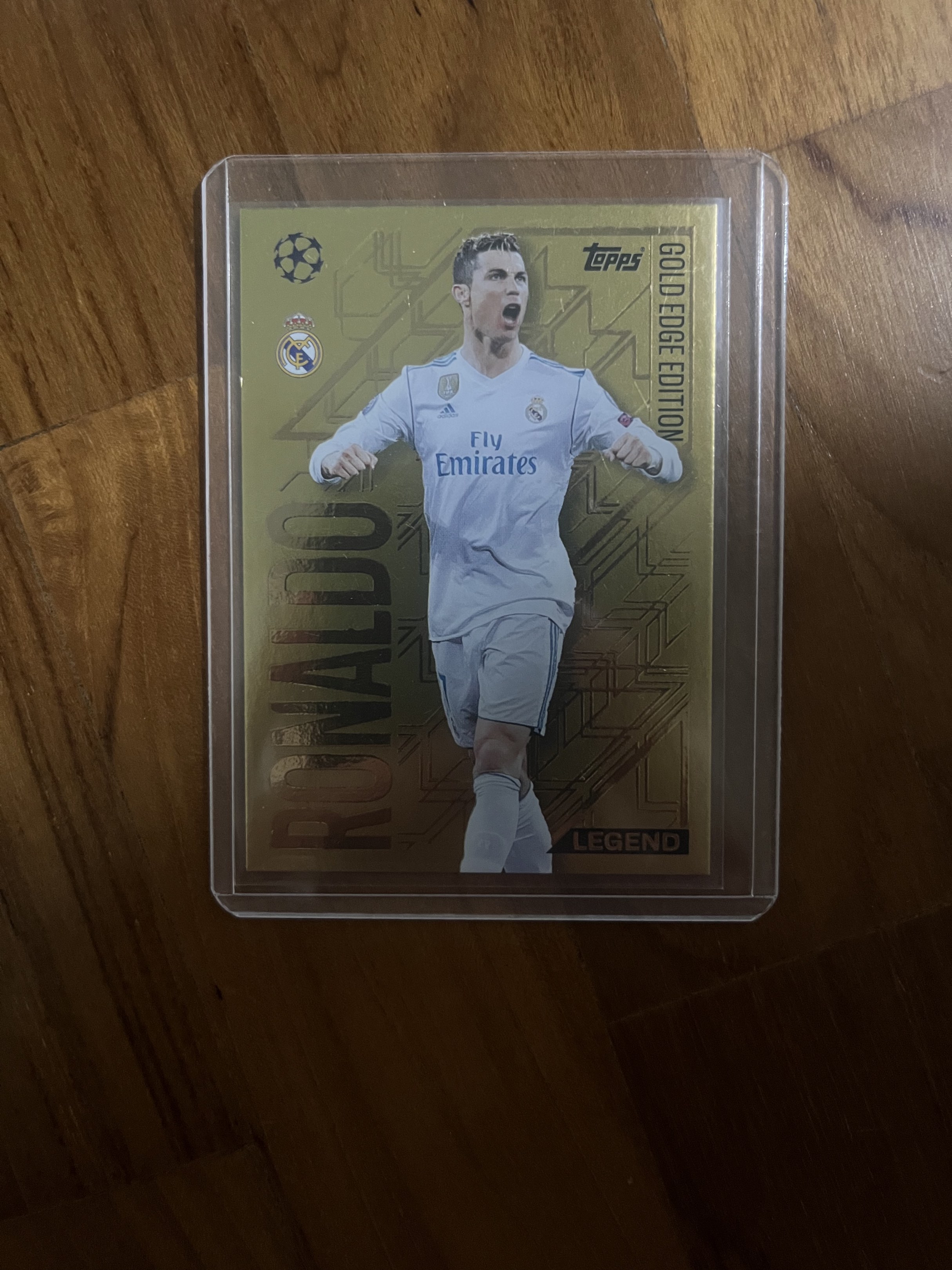 Topps Gold Edge Edition Cristiano Ronaldo Legend Card, Hobbies & Toys ...