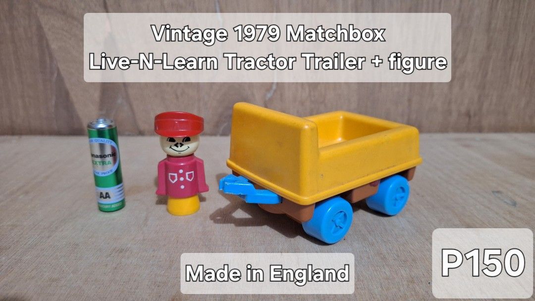 Vintage Matchbox Live-N-Learn Tractor Trailer (Category: Vehicle & Diecast Models) located in Angeles City. Submitted by kewlitibles (Listing ID 1416797462, Image 1). Description: galing ko sa Germany items ko LOCATION: Pampanga MOP: GCash SHIPPING: JNT / LBC / Flash Express.
