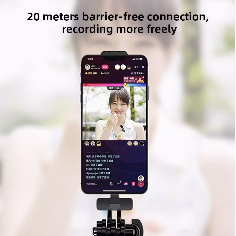 Wireless Lavalier Microphone for iOS - Plug and Play - 2 Mic65150909033603113