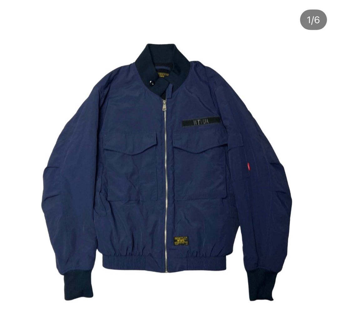 WTAPS Bomber Jacket (Category: Coats, Jackets and Outerwear) located in Paranaque City. Submitted by greentowncollective (Listing ID 1416813592, Image 1). Description: Size: Size 3 on tag 22x28 Condition: Like new Color rate: 10/10 Flaws: None .