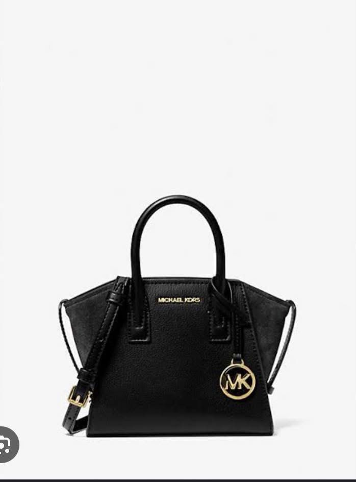 Avril Extra-Small Leather and Suede Satchel (Category: Luxury Bags & Wallets) located in Valenzuela. Submitted by euphoriaessentials.co (Listing ID 1417011972, Image 2). Description: Avril Extra-Small Leather and Suede Satchel On hand and Ready to Ship / Lalamove Color: Black Description: • 100% leather from tanneries meeting the highest standards of environmental performance • Satchel • Leather/suede • 100% leather • Trim: 100% suede • Gold-tone