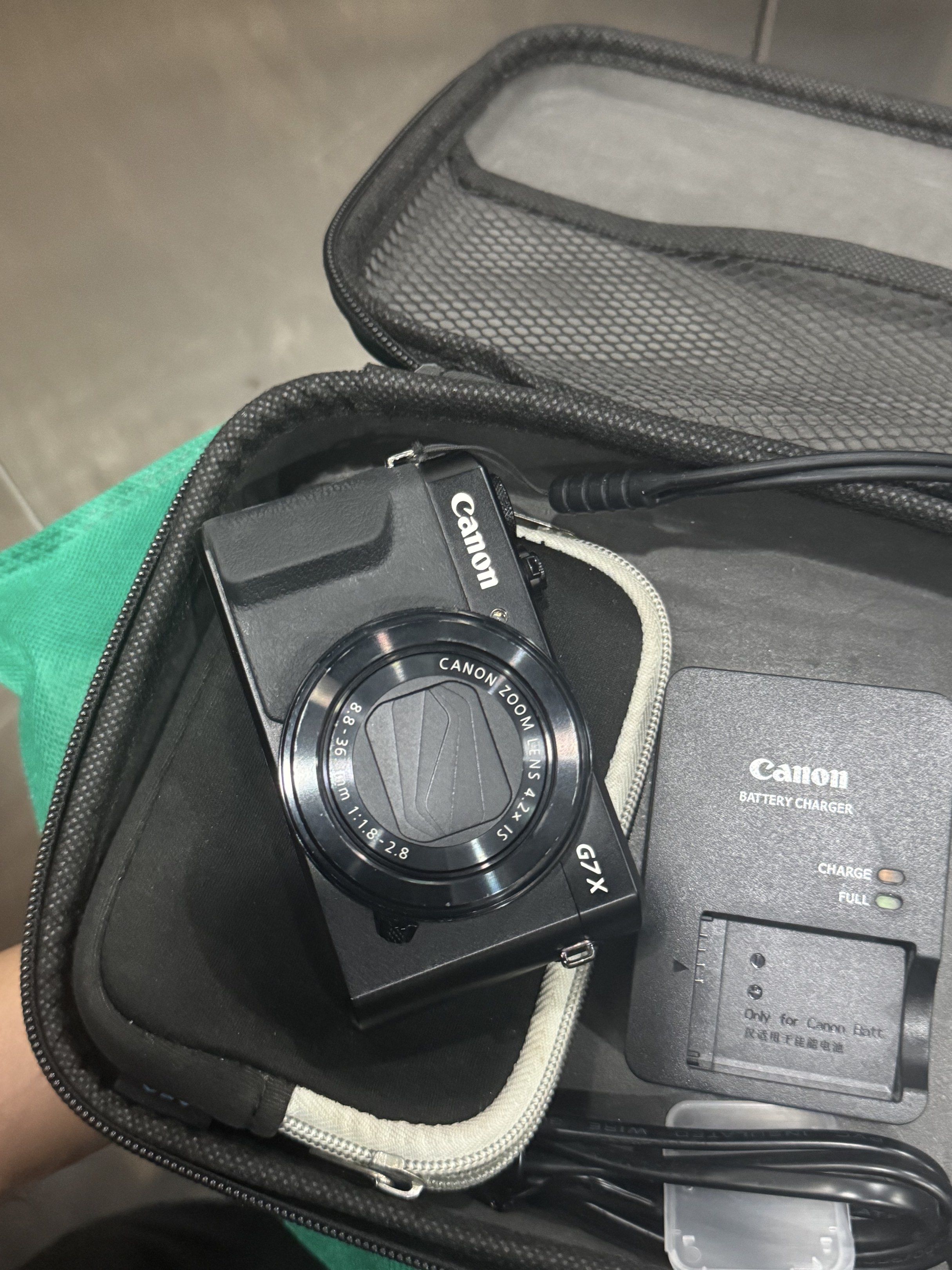 Canon G7 X Mark II FOR RENT (Category: Cameras) located in Manila. Submitted by houseofsable_ (Listing ID 1416889495, Image 1). Description: FOR RENT: Canon G7X Mark II ₱500/day (1 day) ₱450/day (3+ days) Inclusions: • Camera • 2 Batteries • 128GB SD Card • Battery Charger • SD Card Reader • Silicone Case • Strap • Camera Pouch Please message me for availability, how to book, and full rental terms..