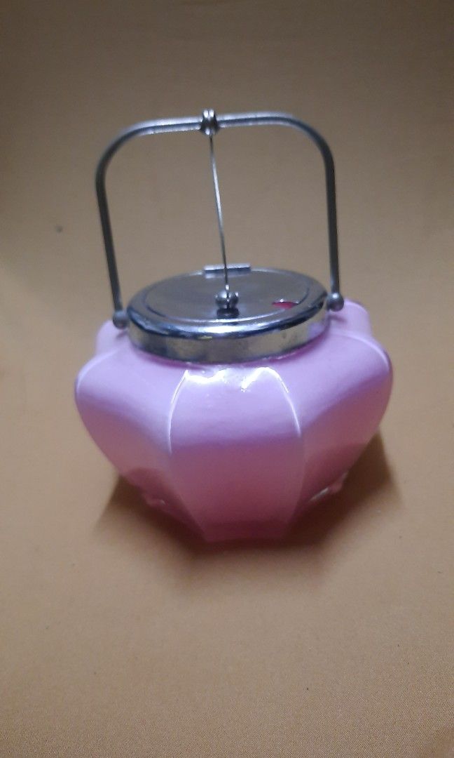 Ceramic jar with steel cover 5.2x4" (Category: Food Organization & Storage) located in Manila. Submitted by luckycharm_215 (Listing ID 1416976463, Image 1). Description: used good.