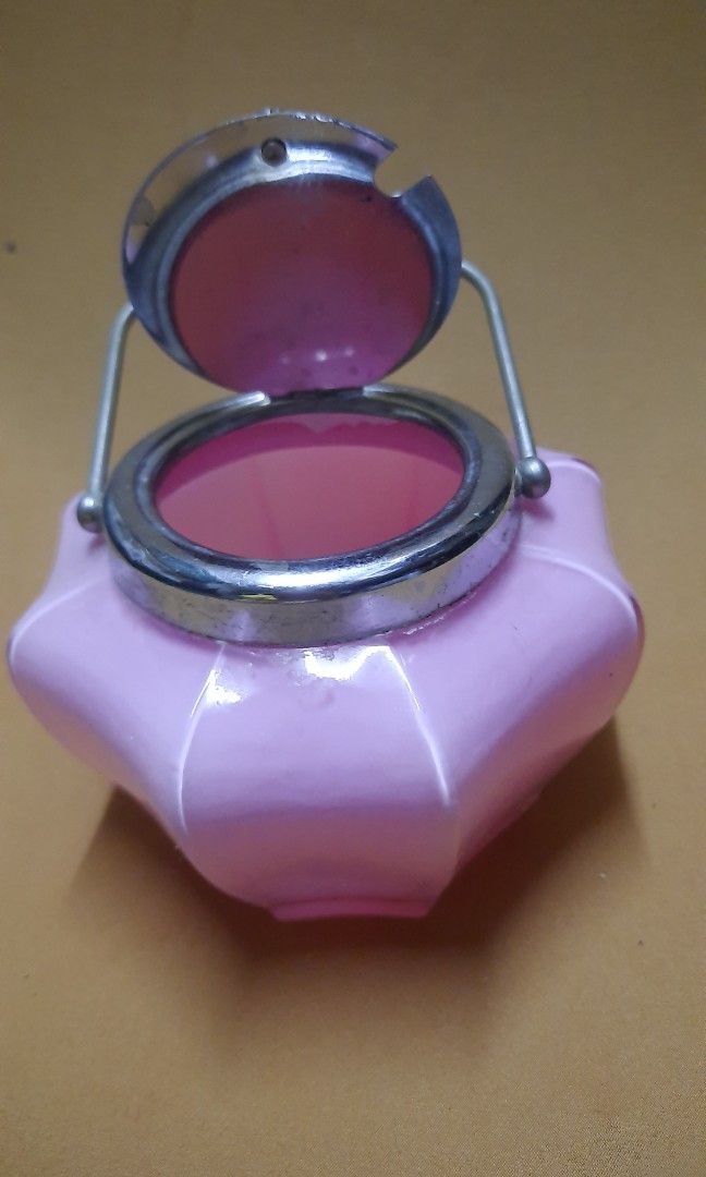 Ceramic jar with steel cover 5.2x4" (Category: Food Organization & Storage) located in Manila. Submitted by luckycharm_215 (Listing ID 1416976463, Image 2). Description: used good.