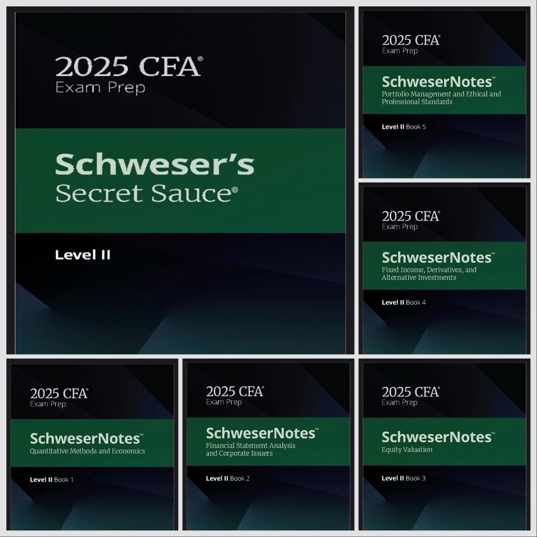 CFA 2026 | Cfa2025 | level2 | Kaplan Schweser Notes Exam Prep Level 2 ...