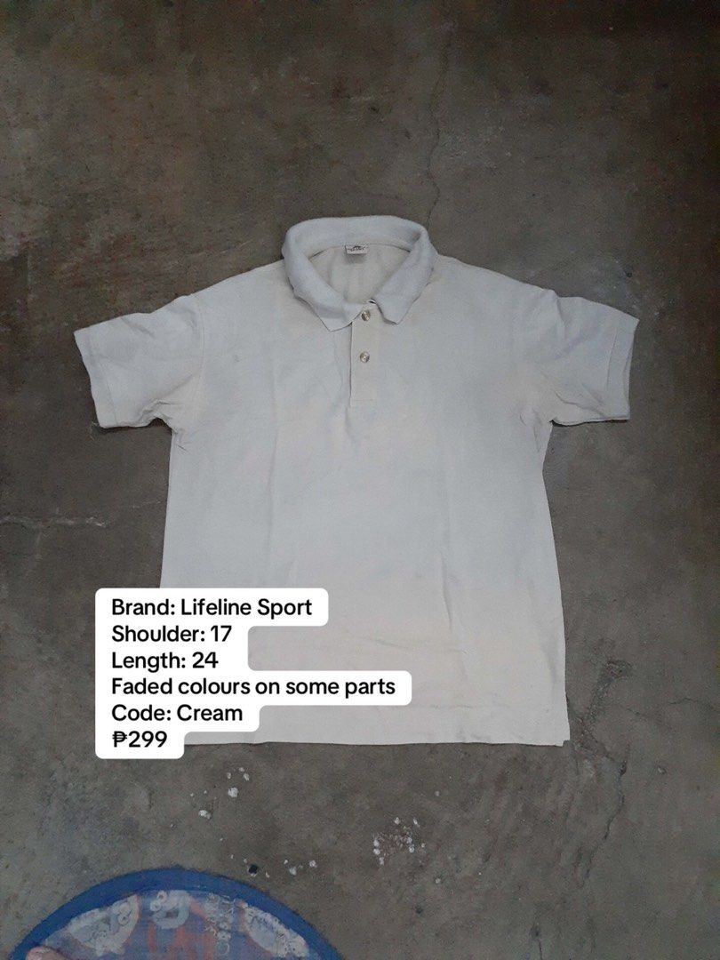 Cream Polo Shirt (Category: Tshirts & Polo Shirts ) located in Manila. Submitted by winniethebogs (Listing ID 1416912563, Image 1). Description: All details are on the photos..