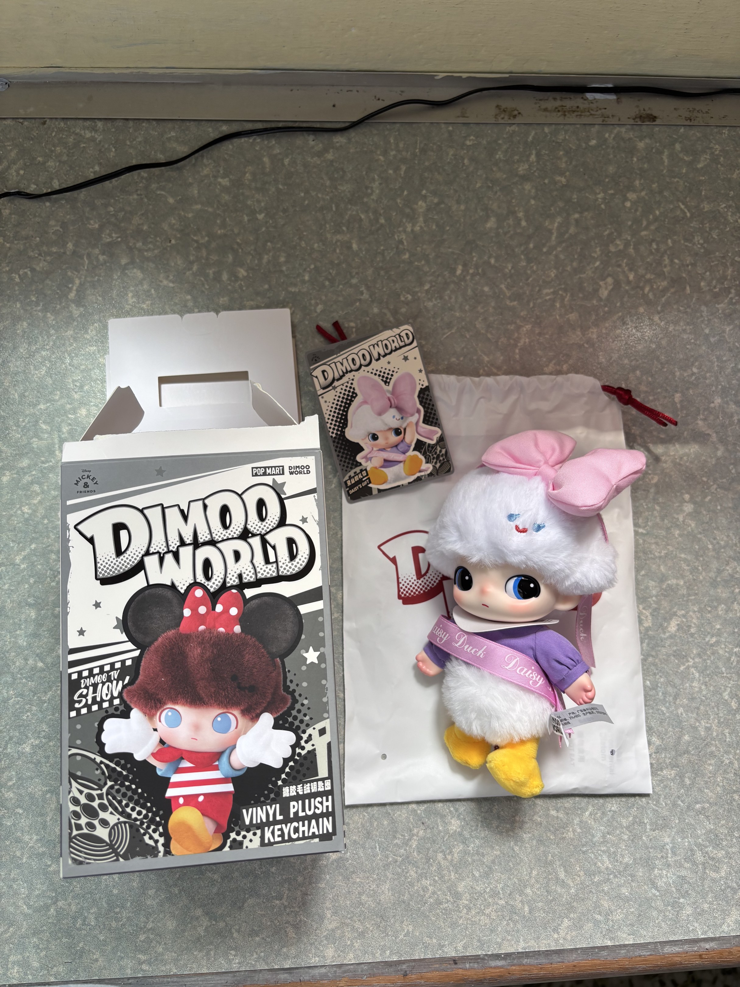 Dimoo Daisy Dimoo World Disney Daisy Duck Plush Keychain, Hobbies & Toys, Toys ...