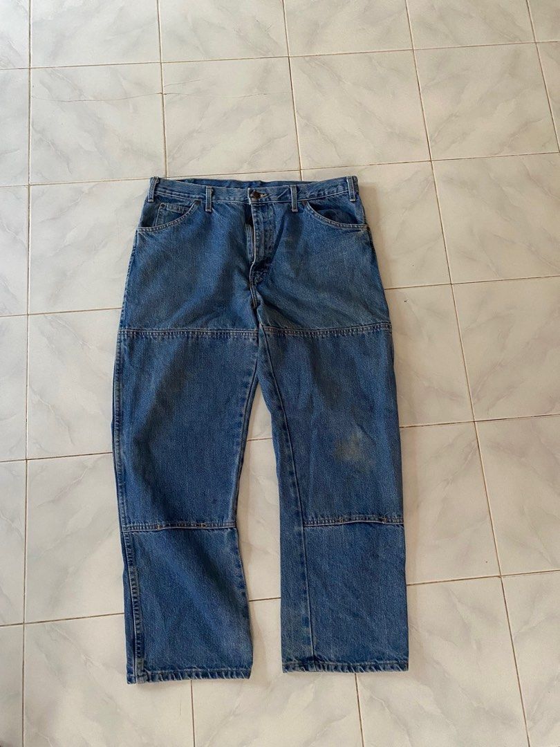 Double knee dickies (Category: Jeans) located in Caloocan City. Submitted by beanbean17 (Listing ID 1417011859, Image 1). Description: Dickies double knee 36/30 on tag .
