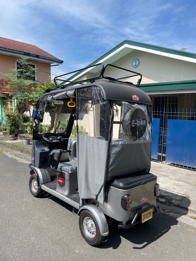 Ebike 4 wheels (Category: Motorbikes for Sale) located in Meycauayan. Submitted by wsjabuen (Listing ID 1416898494, Image 3). Description: 4 wheels ebike for sale Bought it for 65k last December Asking is 55k or best offer nyo RFS: hindi nagagamit North caloocan area.