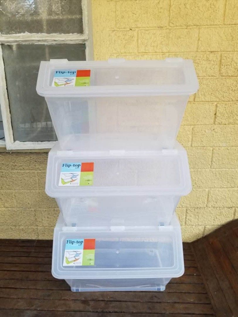 Fliptop storage box 56LITERS (Category: Storage Boxes & Baskets) located in Caloocan City. Submitted by janeil23452 (Listing ID 1416957786, Image 1). Description: 350 each fliptop storage box 56LITERS pick up/ lalamove delivery .