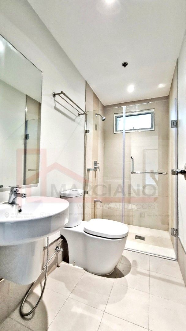 Frameless Shower Glass Enclosure - 0001A (Category: Home Improvement Tools & Accessories) located in Pasig City. Submitted by marciano.windoors (Listing ID 1416878740, Image 1). Description: Custom made work Frameless Shower Glass Enclosure 10mm thk tempered .