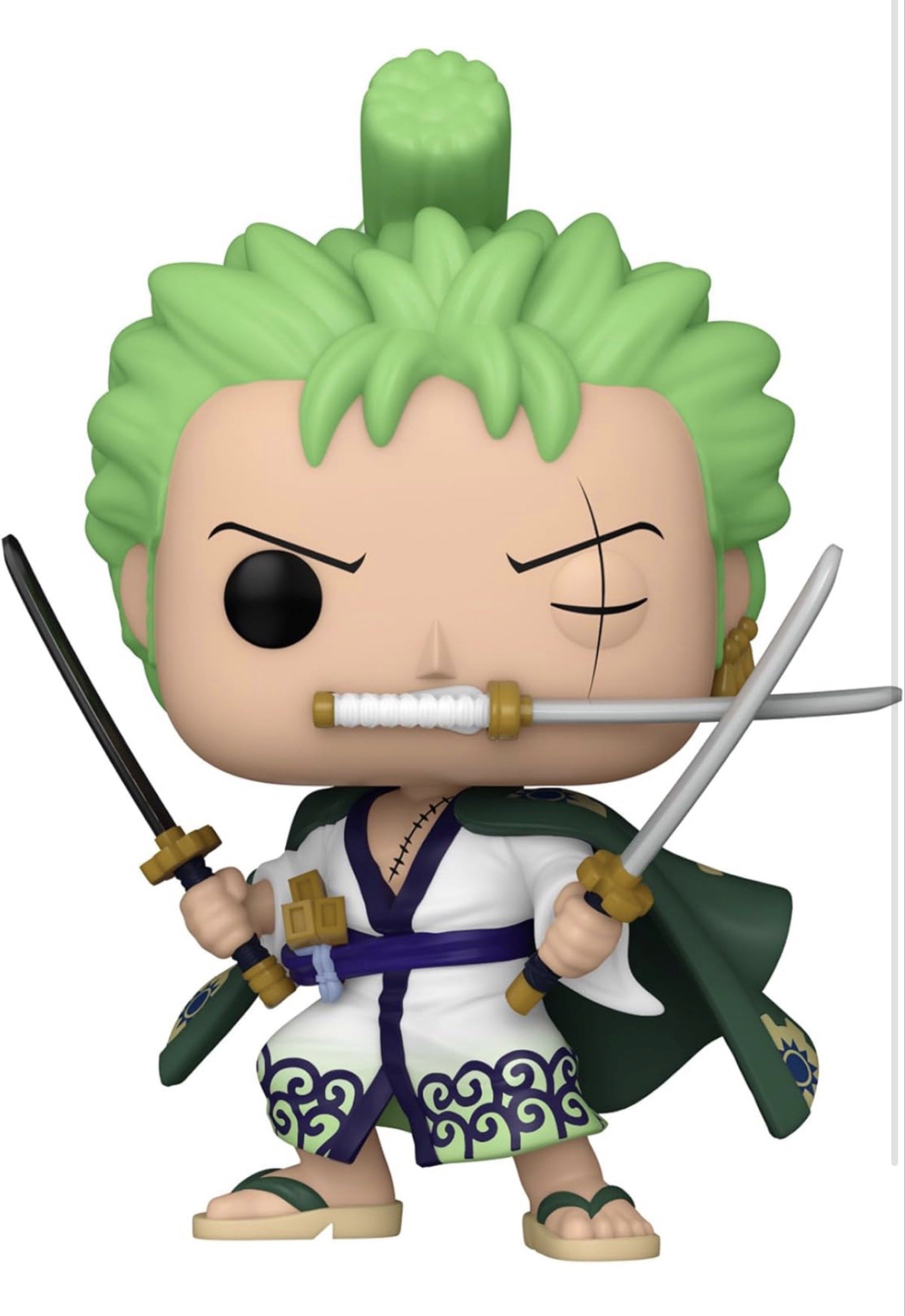 Funko Pop! Animation One Piece Roronoa Zoro #923 (Category: Figurines & Statues) located in Quezon City. Submitted by alvatec (Listing ID 1416947733, Image 2). Description: - Funko Pop! Animation: Roronoa Zoro - From One Piece - Figure Number: 923 - Features Zoro with three swords - Includes original box - In original packaging.
