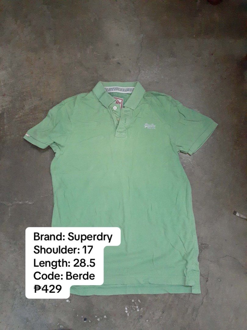 Superdry Green Polo Shirt (Category: Tshirts & Polo Shirts ) located in Manila. Submitted by winniethebogs (Listing ID 1416912346, Image 1). Description: All details are on the photos..