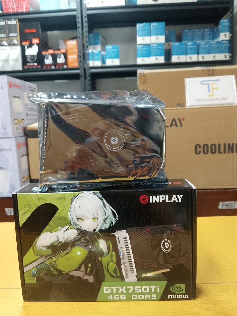 Inplay GTX750Ti 4GB GDDR5 Single Fan Video Graphics Card GPU - DVI/HDMI ...