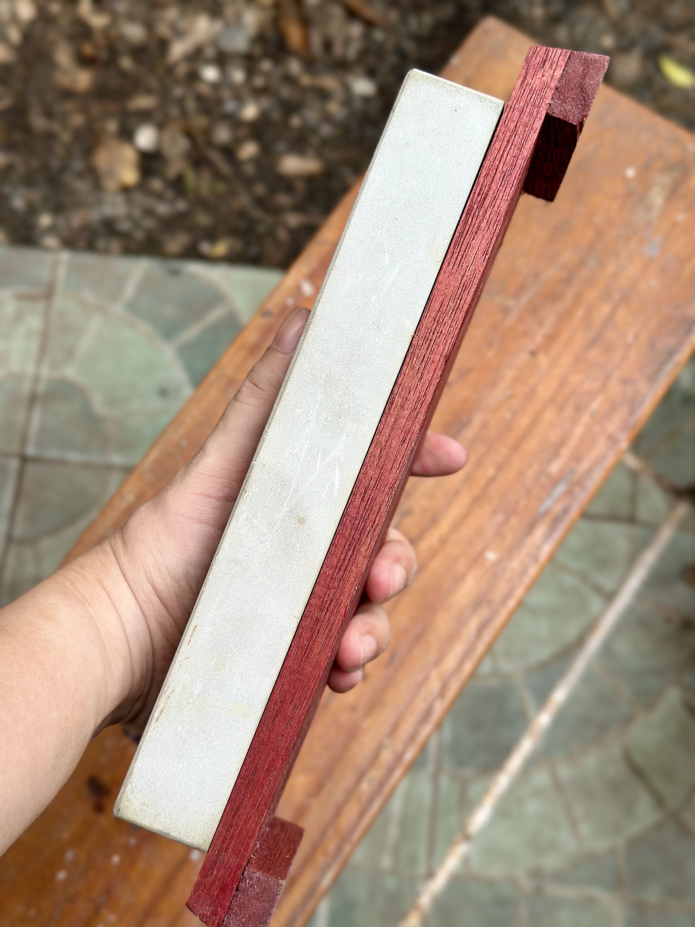Japan Sharpening Stone Synthetic Grit 1000 (Category: Knives & Chopping Boards) located in Davao. Submitted by furendorithrifter (Listing ID 1416848662, Image 3). Description: Estimated grit 1000.