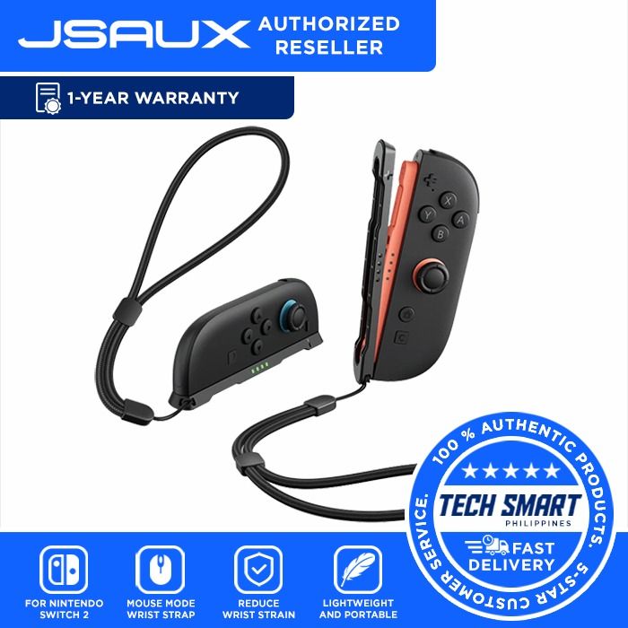 JSAUX Joy-Con Mouse Mode Wrist Strap for Switch 2 (Category: Controllers) located in Las Pinas. Submitted by techsmartph (Listing ID 1416903754, Image 1). Description: * [Precision-matched for Switch 2 mouse modevDesigned specifically for Switch 2, it perfectly supports mouse control mode, giving you a smoother, more precise operating experience in high-precision games such as shooting and strategy games. * [Easy installation, connect and use ins